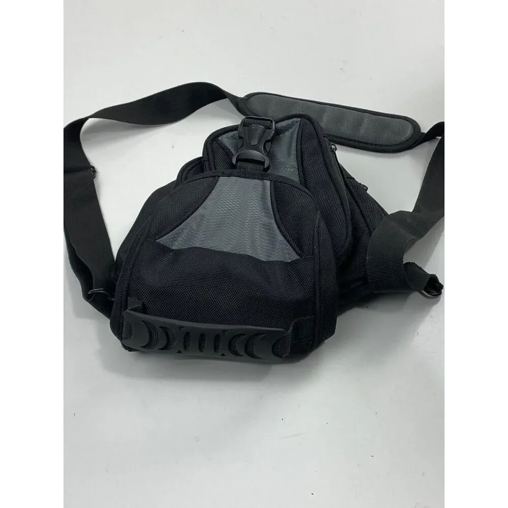 Padded Camera Holster Black Shoulder Crossbody Bag 8in L x 5in W x 9in H S1341